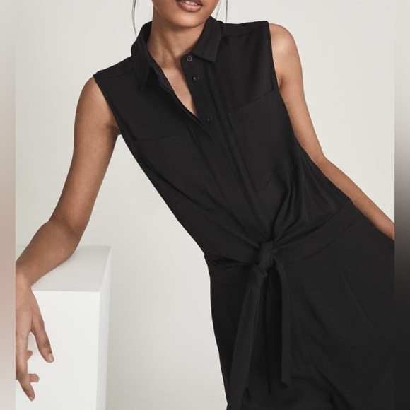 NWT REISS | Gemma Romper w/Self-Tie Bow - Picture 4 of 7